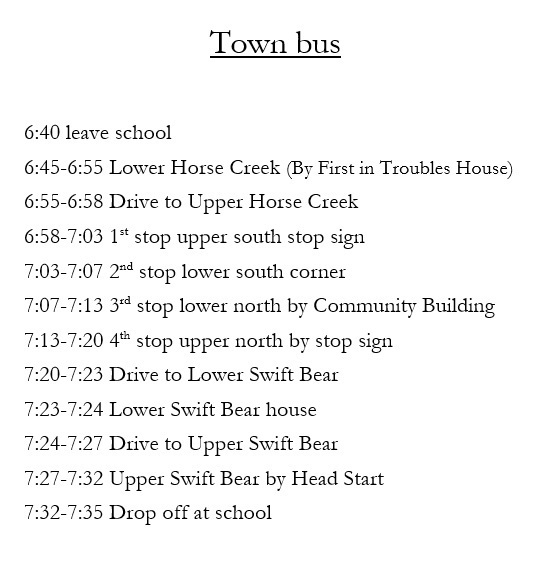 Bus Schedule Pic
